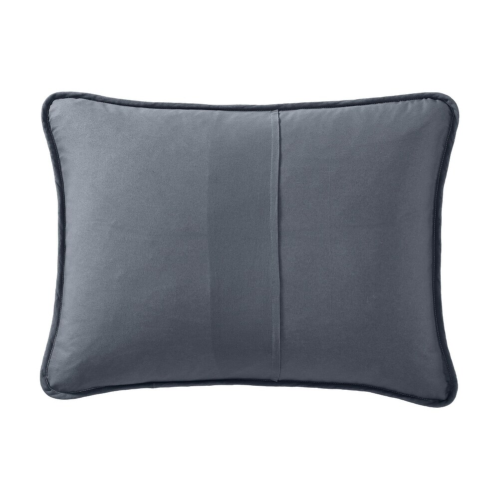 Nautica Coveside Cotton Reversible Grey Quilt Set