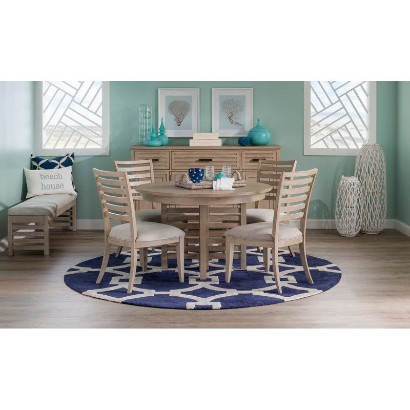 Coastal Sand 5-Pc 48 Round Dining Set