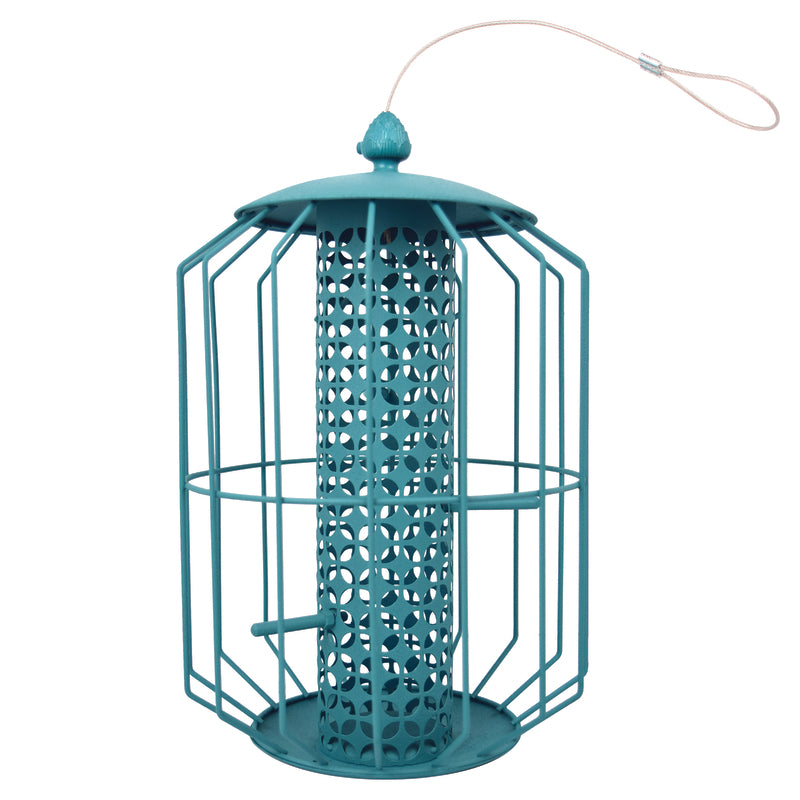 BIRD FEEDER CAGE TEAL