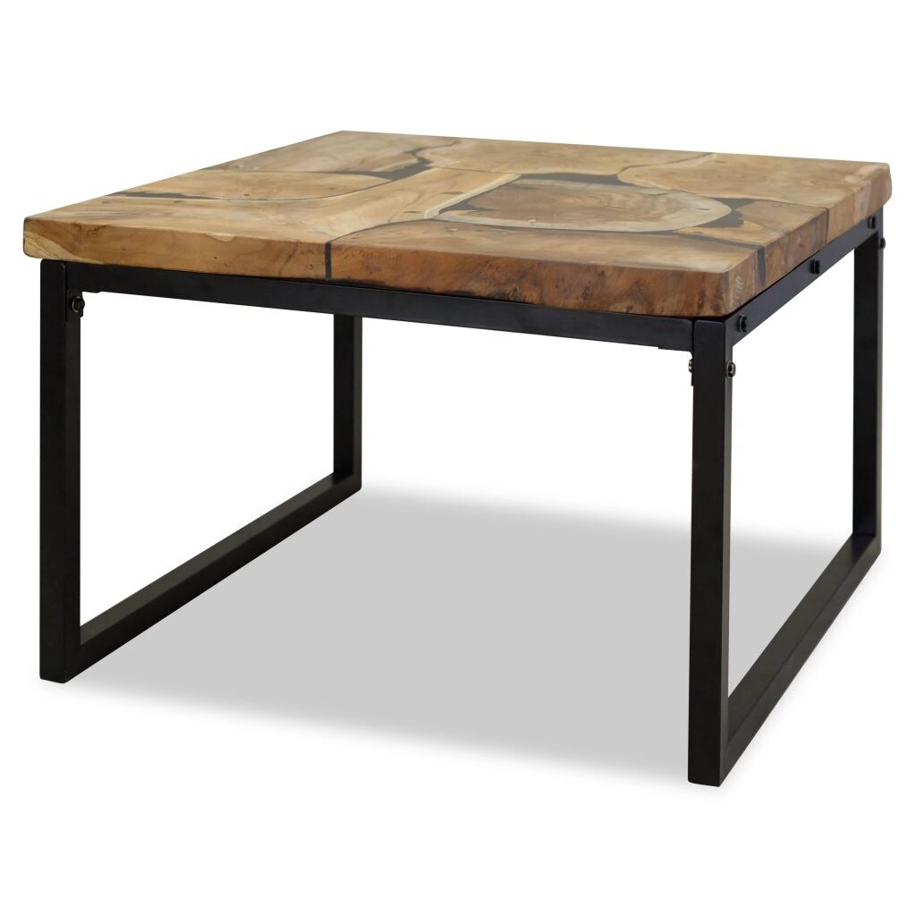 vidaXL Coffee Table Teak Resin 23.6