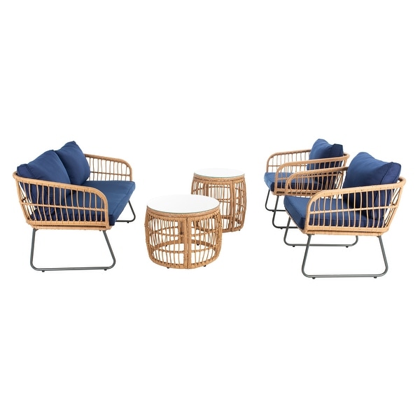 SAFAVIEH Outdoor Venta 5Pc Living Set