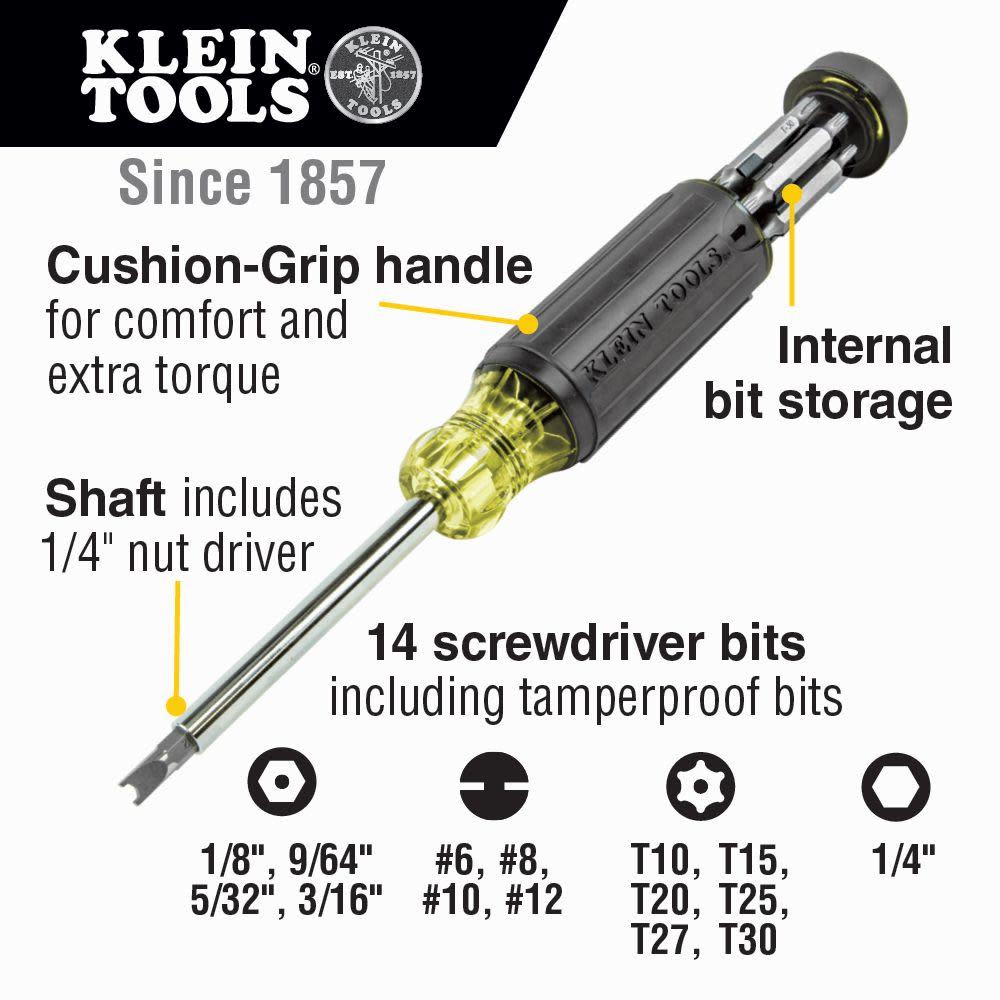 Multi-Bit Screwdriver 15 Pc ;