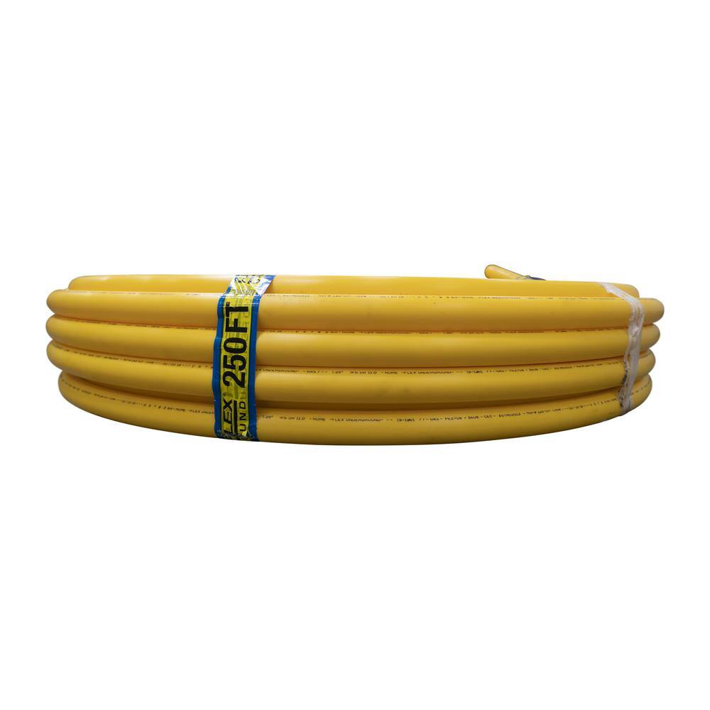 HOME-FLEX 1-14 in. IPS x 250 ft. DR 11 Underground Yellow Polyethylene Gas Pipe 19-1211250