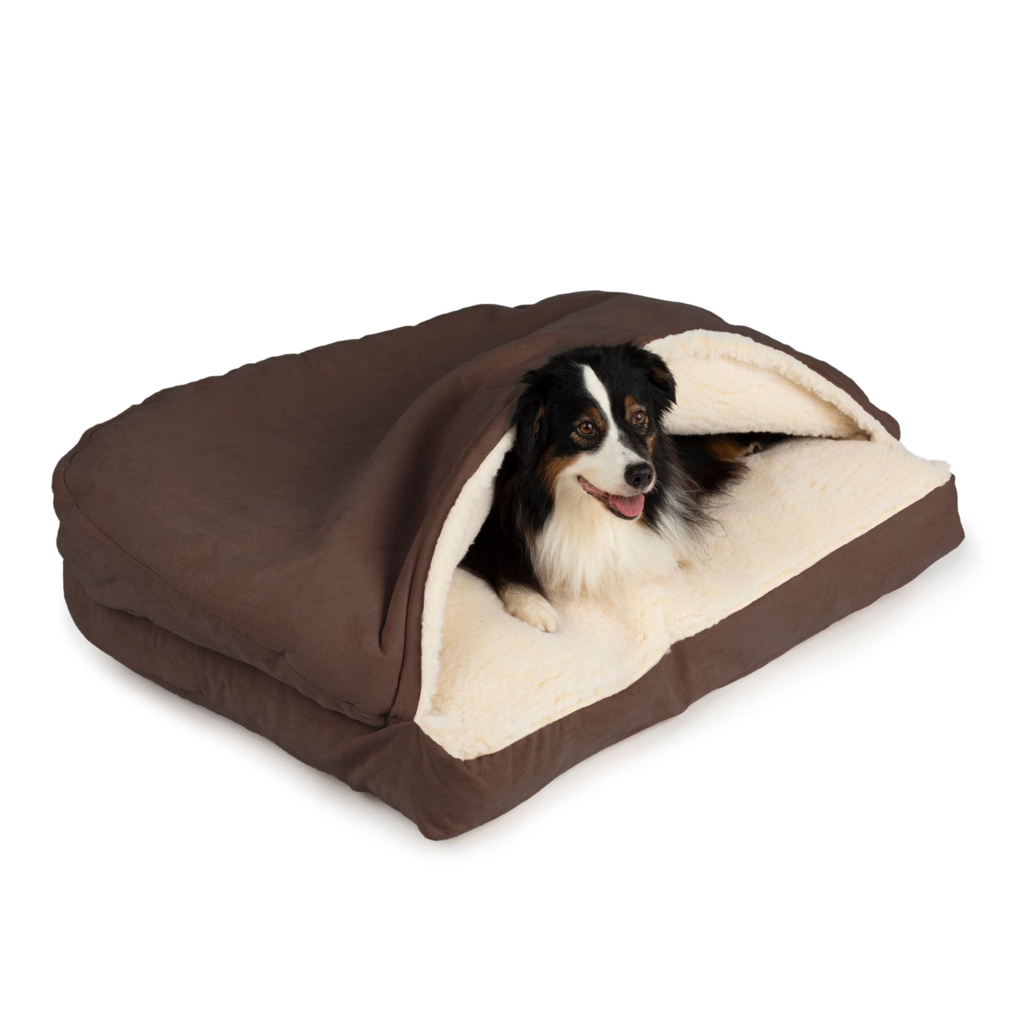 Snoozer Rectangle Luxury Micro Suede Cozy Cave for Dogs， 30