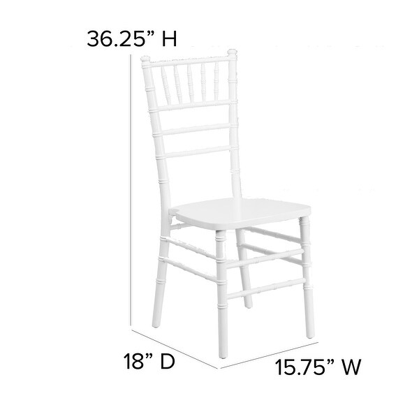 HERCULES Series Silver Wood Chiavari Chair