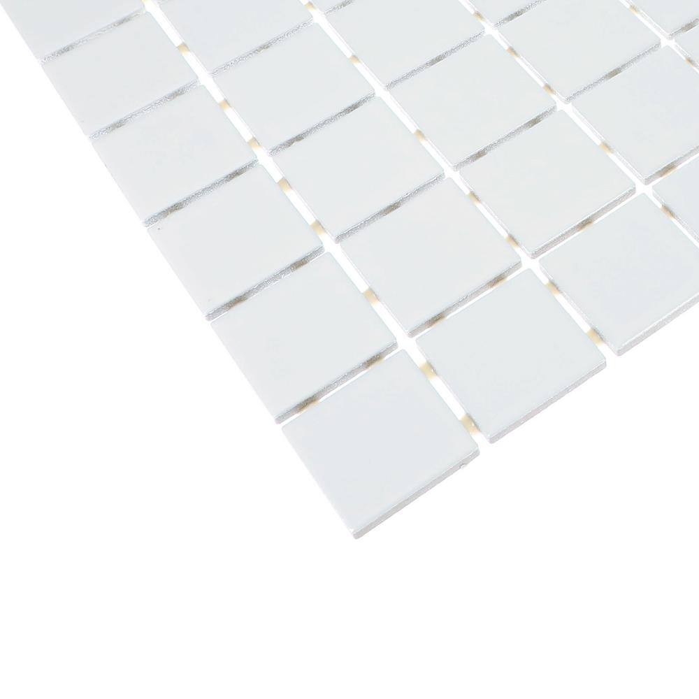 Daltile Restore Bright White 12 in. x 24 in. Glazed Ceramic Mosaic Tile (24 sq. ft.Case) 019022MS1P2