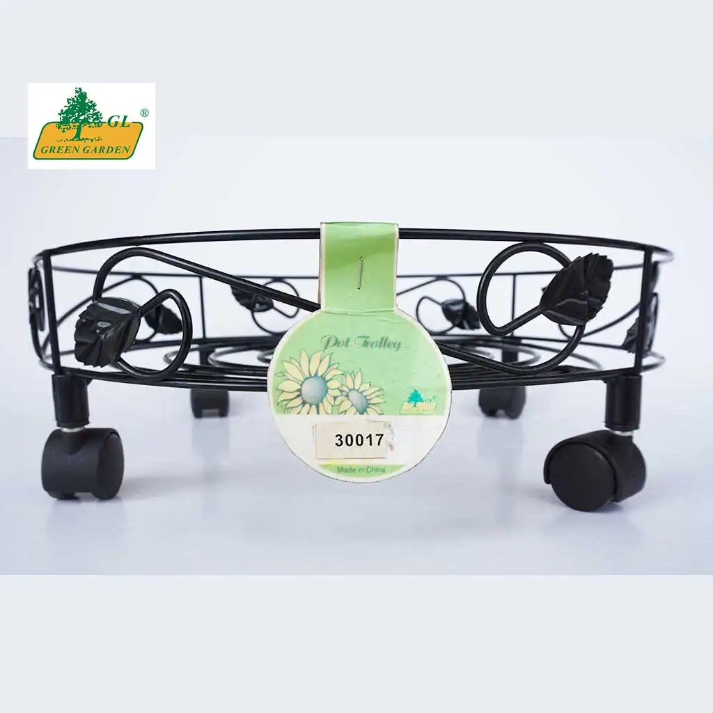 High quality Metal Pot Mover Caddy  With Replaceable Wheels and Feet