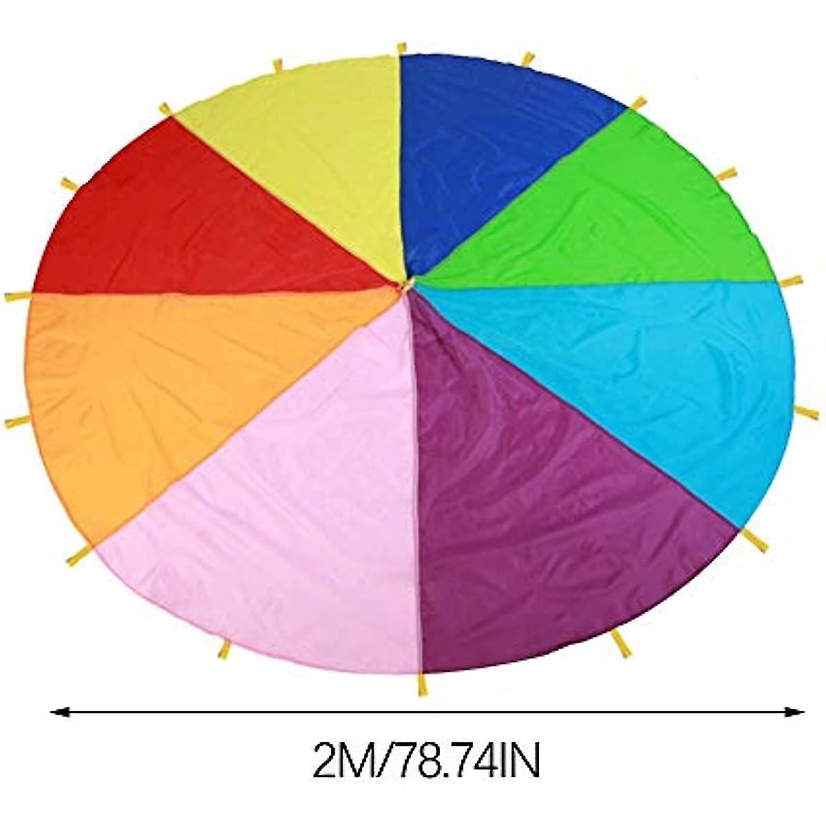 Kids Play Parachute  Rainbow Parachute  Parachute Game For Kids  Kids Parachute  Parachute Game Play Tents Game Picnic Blanket Mat Outdoor With Handle