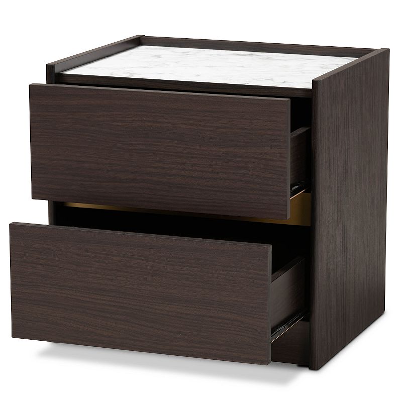 Baxton Studio Walker Nightstand Table