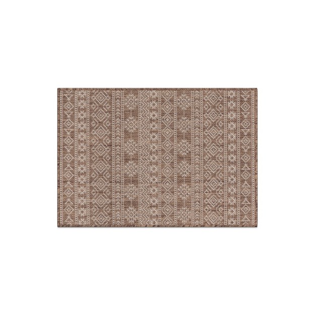 World Rug Gallery Geometric Boho Textured Flat Weave Indoor outdoor Area Rug