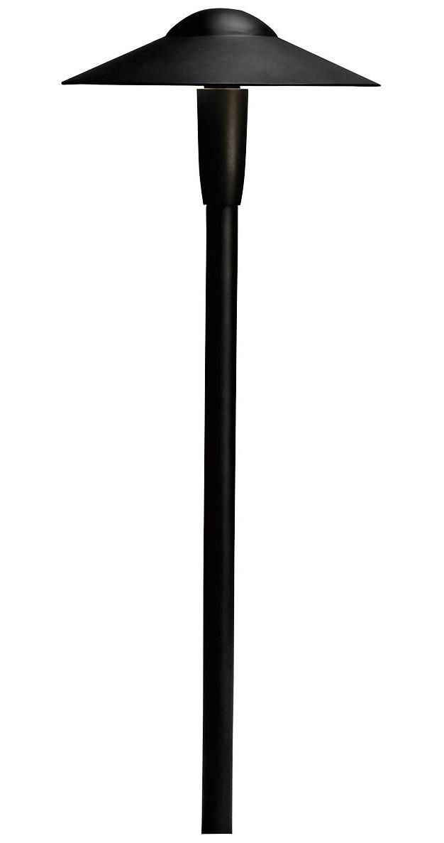 Kichler Landscape 22 quot h 2700k Led Black Dome Path Light