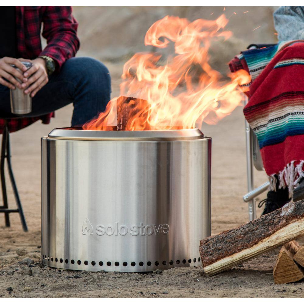 Solo Stove Bonfire 2.0 in.19.5 in. x 14 in. Outdoor Stainless Steel Wood Burning Fire Pit SSBON-2.0