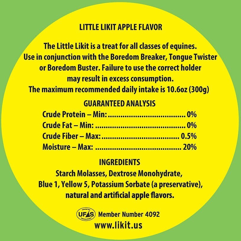 Little Likit Refill Apple Horse Treat， 0.55-lb bag