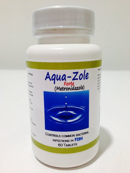 Midland Vet Services Aqua-Zole Forte Metronidazole Fish Antibiotic， 60 count