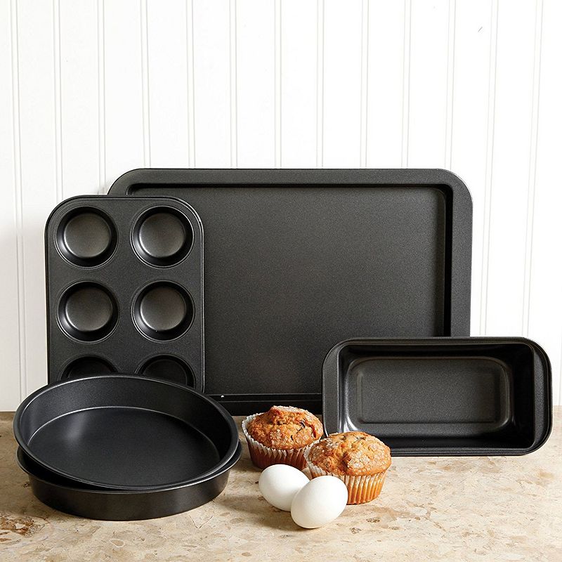 Sunbeam Love-to-Bake 5 Piece Xylan Nonstick Carbon Steel Bakeware Set