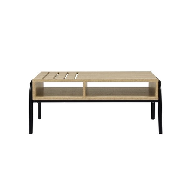 Rectangular Coffee Table with Storage