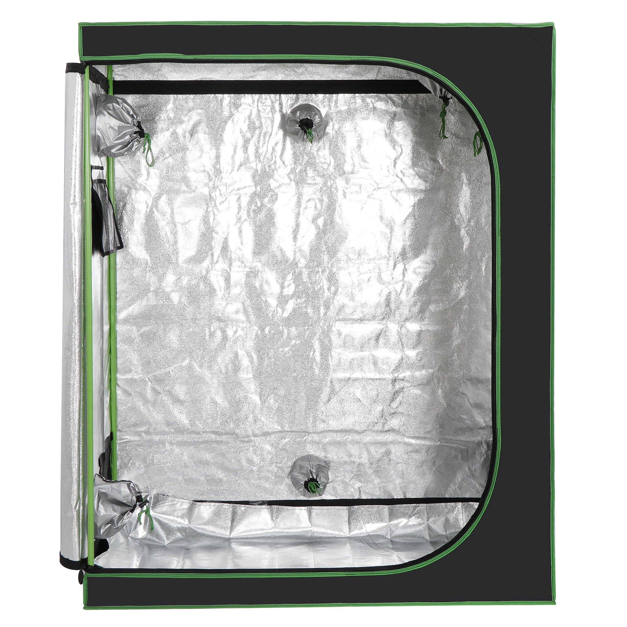 HomGarden 48'' L x 24'' W x 60'' H Indoor Hydroponic Grow Tent High Reflective Mylar W/ Observation Window， Floor Tray