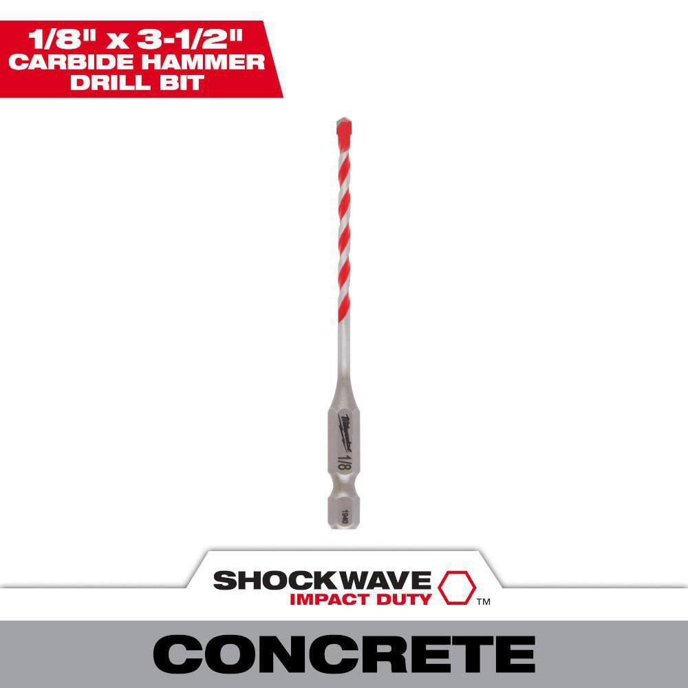 MW 18 in. x 2 in. x 3-12 in. SHOCKWAVE Carbide Hammer Drill Bit 48-20-9000