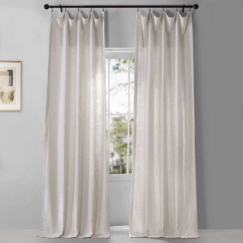 EFF Belgian Heavy Faux Linen Window Curtain