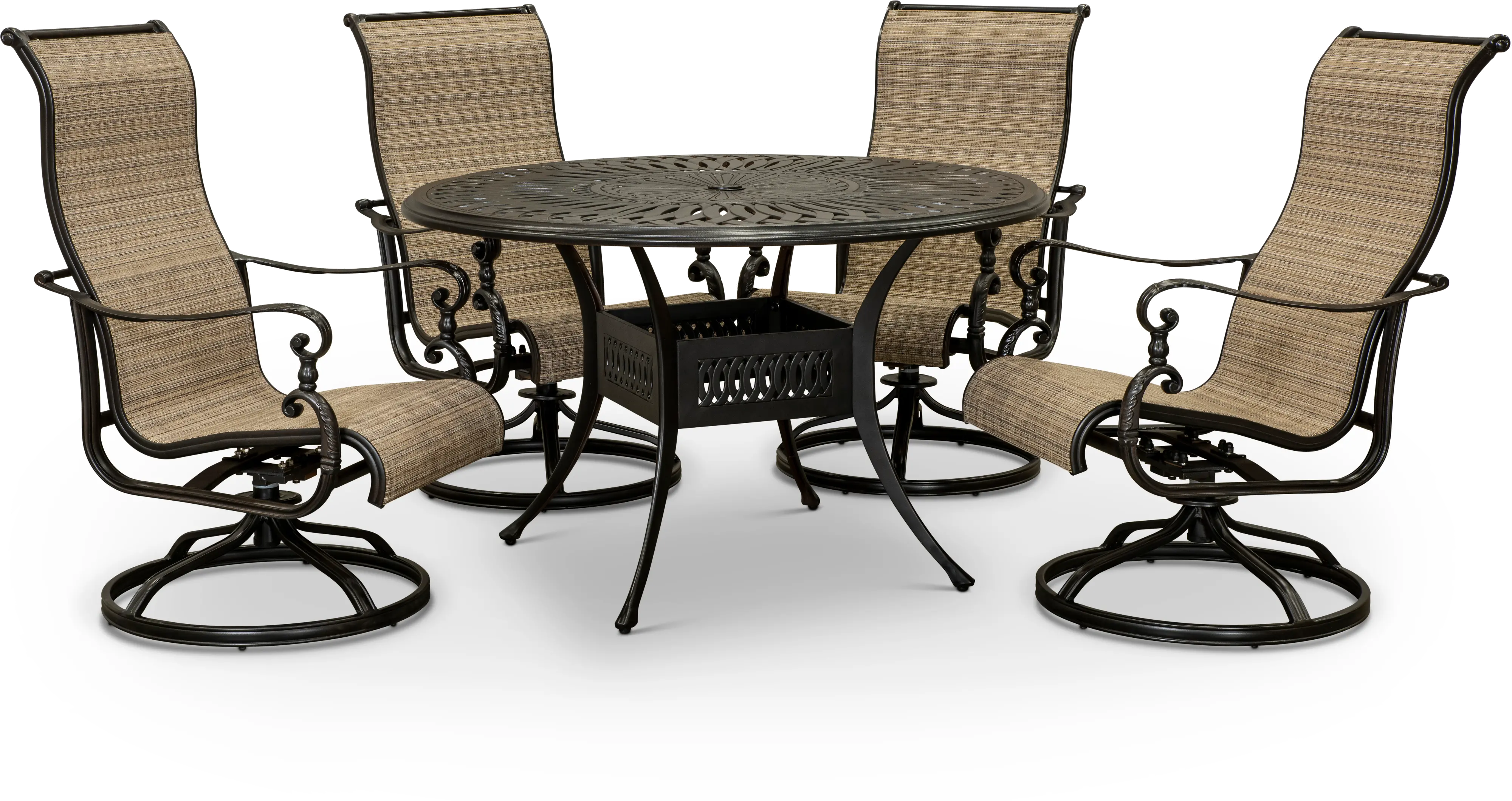 Montreal 5 Piece Round Patio Dining Set