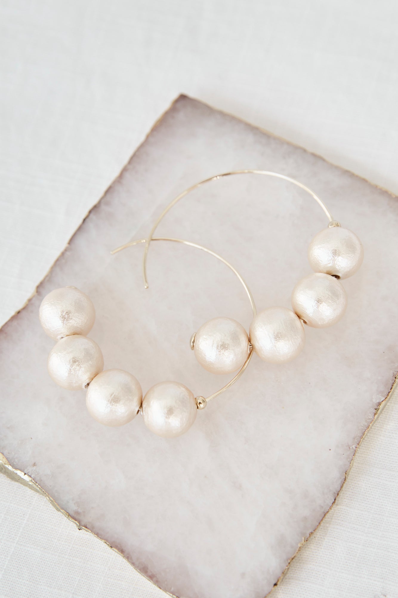 Feeling Fancy Earrings White