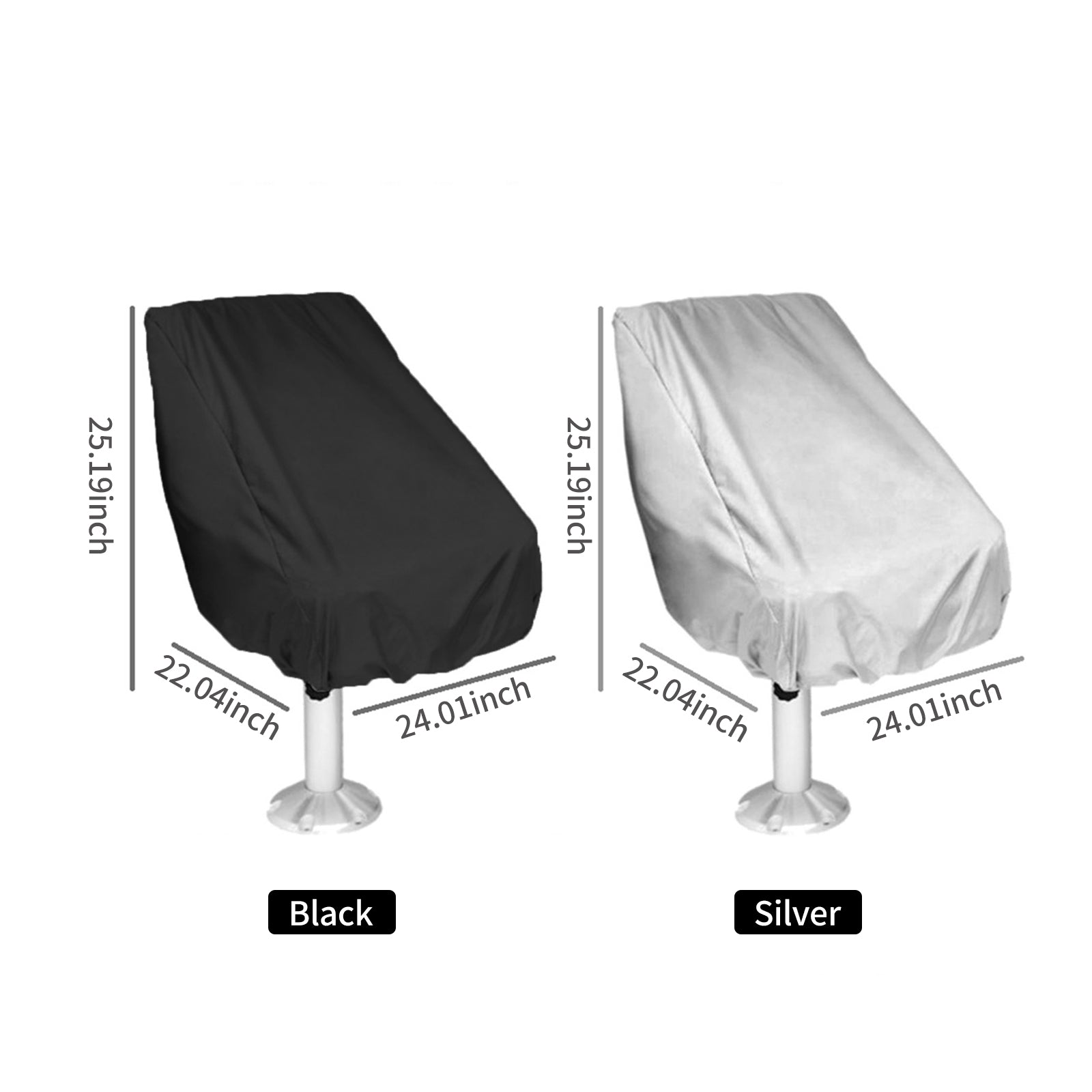 walmeck Boat Seat Cover Waterproof Heavy-Duty Weather Resistant Chair Protective Cover Outdoor Chair Cover Boat Bench Chair Seat Cover Oxford Cloth Full Protection Chair Cover