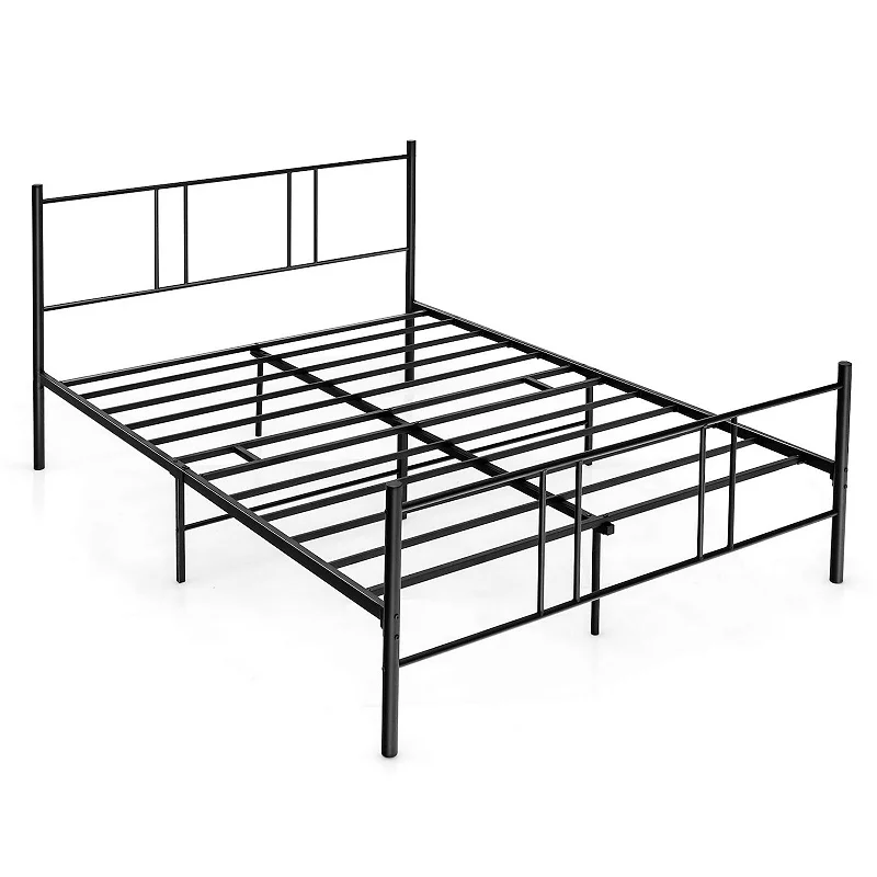 Platform Bed Frame with High Headboard