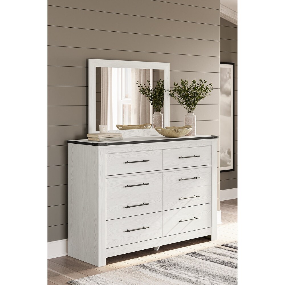 Signature Design by Ashley Schoenberg White Dresser and Mirror