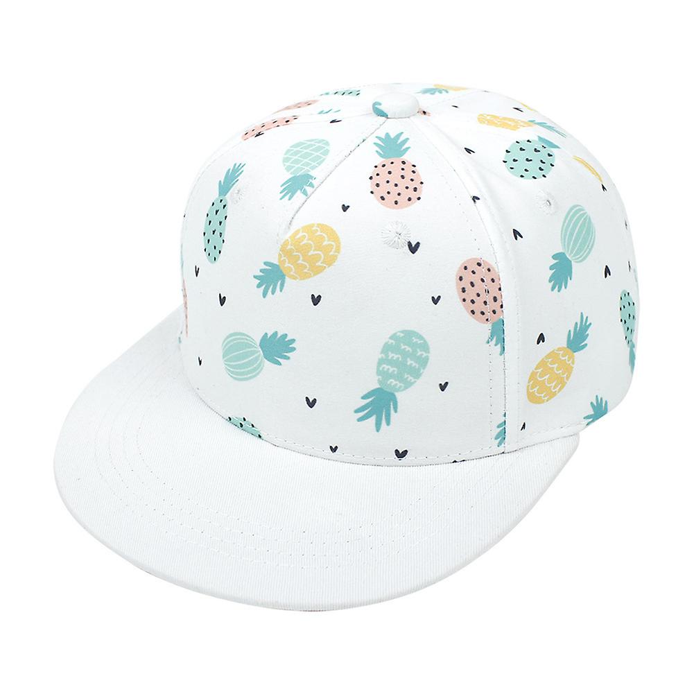 Boys Girls Cartoon Print Baseball Cap Flat Brim Fashion Adjustable Sun Hat Shark