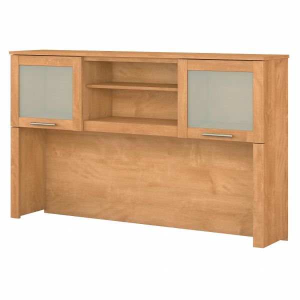 Bush Furniture Somerset 60W Desk Hutch in Maple Cross