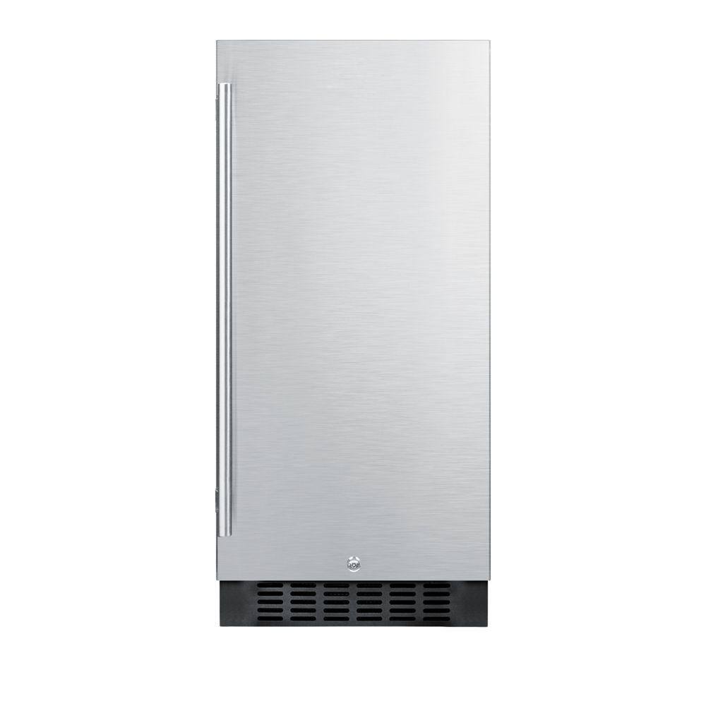 Summit Appliance 15 in. 3 cu. ft. Mini Fridge in Stainless Steel FF1532BSS