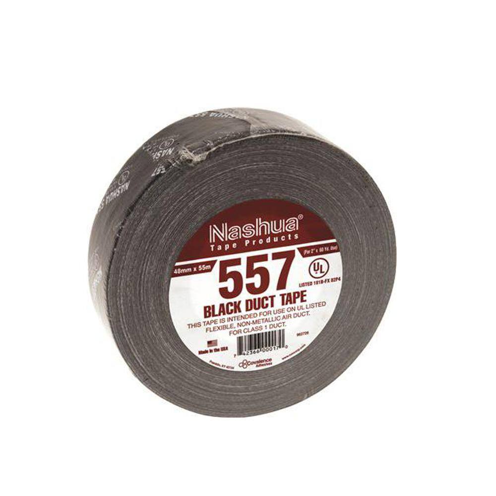 Nashua Tape 1.89 in. x 60 yds. UL181B FX Listed Duct Tape in Black 1086938