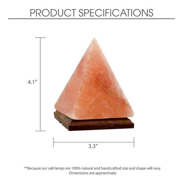 Evalina 8 Color Modes Piramide Salt Lamp