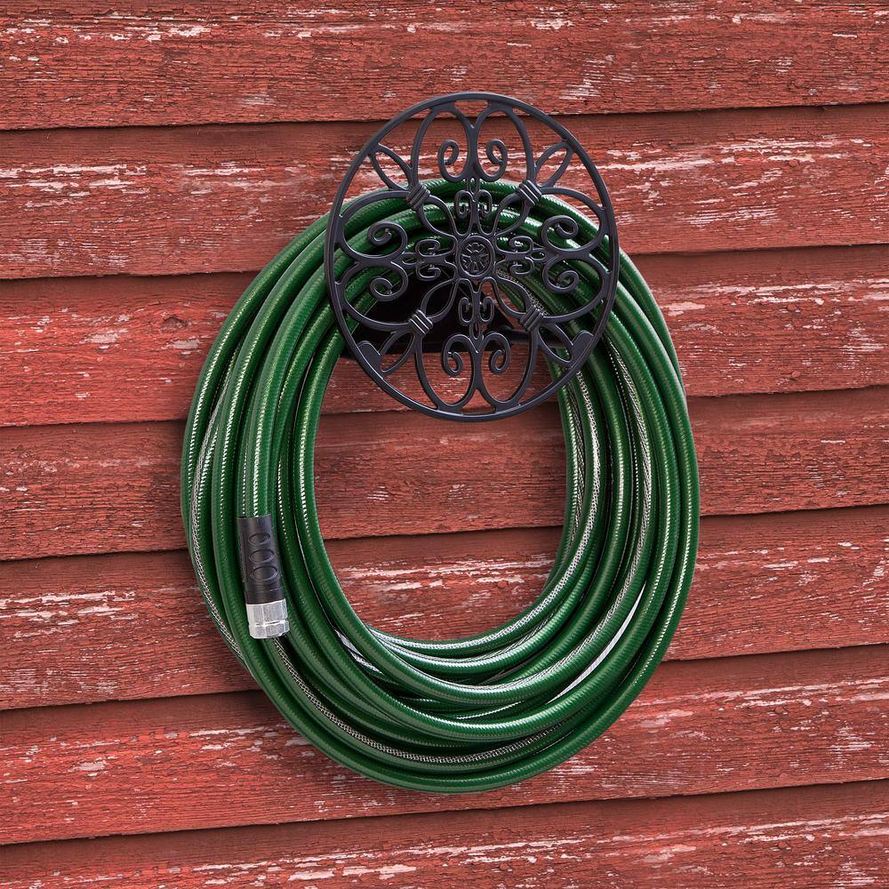 LIBERTY GARDEN Americana 125 ft. Round Decorative Water Hose Holder Hanger 674