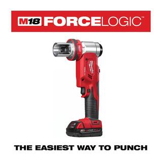 MW M18 18V Lithium-Ion 12 in. to 4 in. Force Logic 6 Ton Cordless Knockout Tool Kit with FUEL Bandsaw 2677-23-2829-20