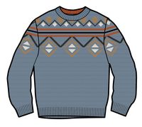 Fireside Knitted Jumper - Stone Blue