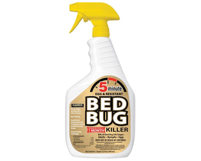 PF Harris 5 Minute Bed Bug Killer， 32oz - GOLDBB-32