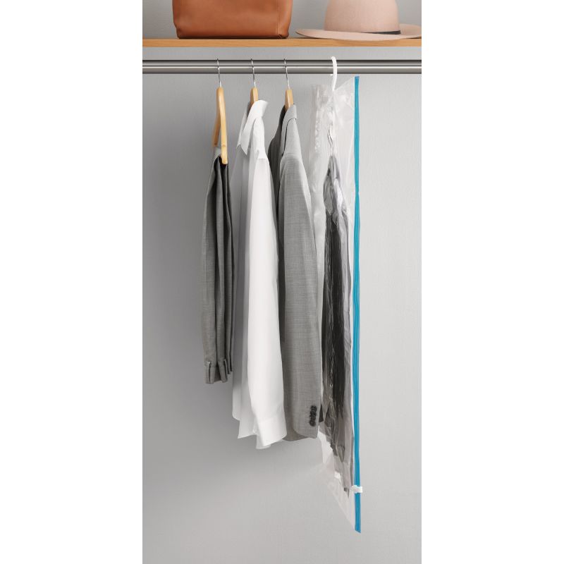 Whitmor Hanging Vacuum Seal Storage Bag Clear