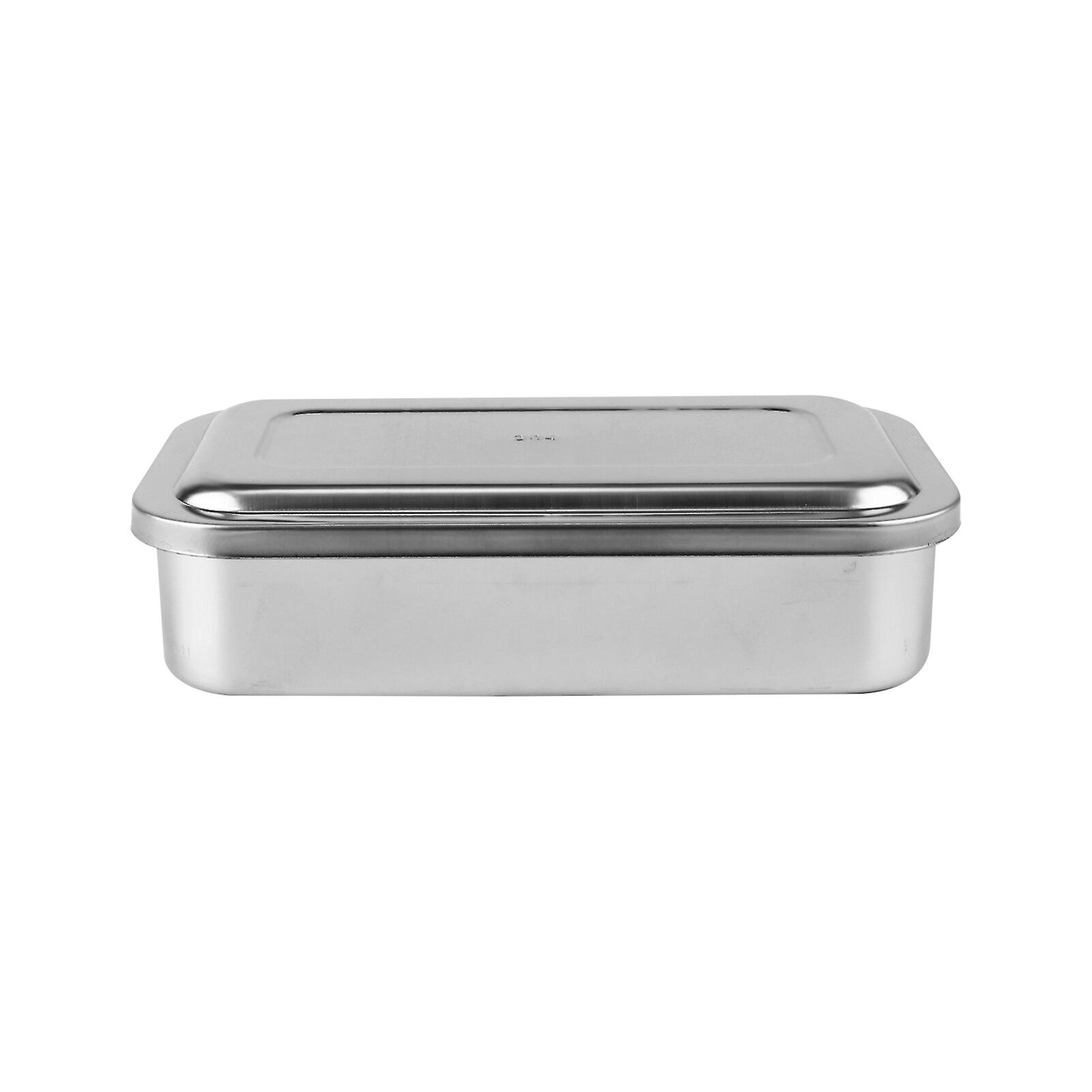 Instrument Tray With Lid Surgical Tray Container Stainless Steel Tray 8 Inch