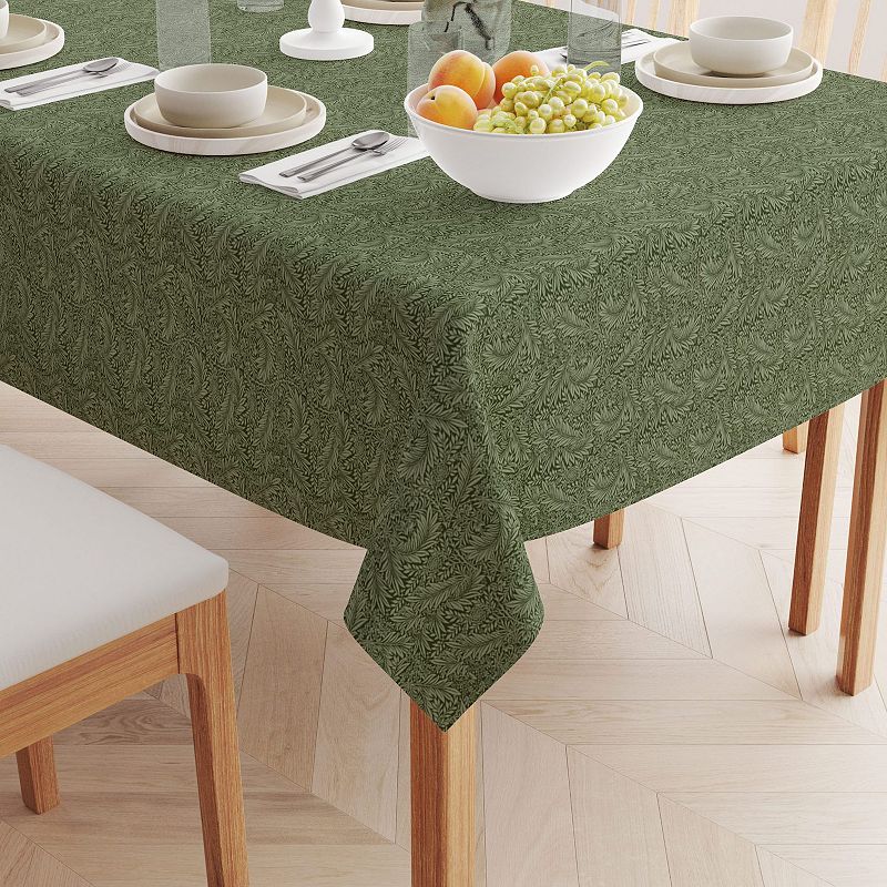 Rectangular Tablecloth， 100% Cotton， 52x120， Floral 83