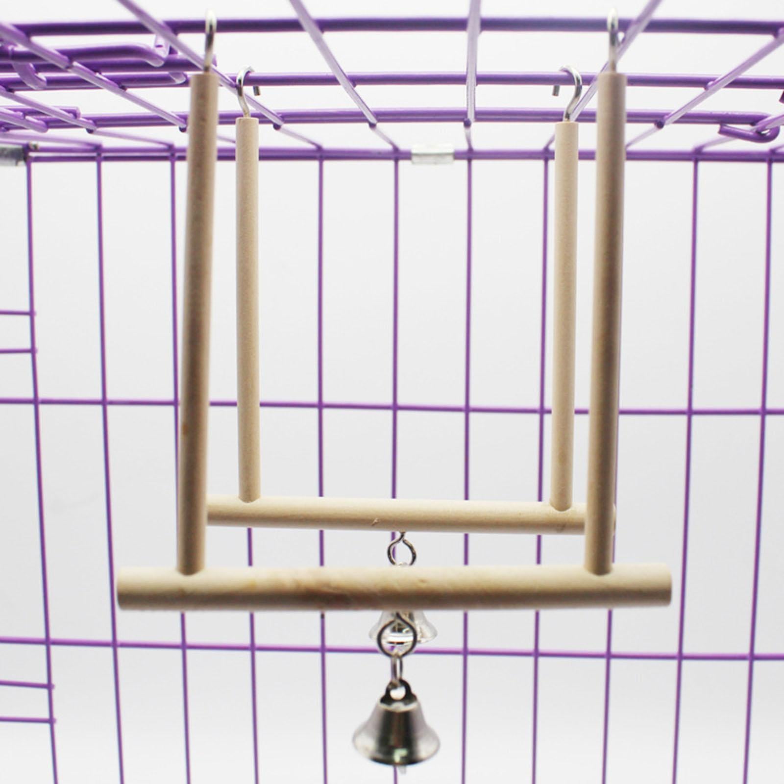 Bird Swing Perch Bird Toy Cage Accessories with Parakeet