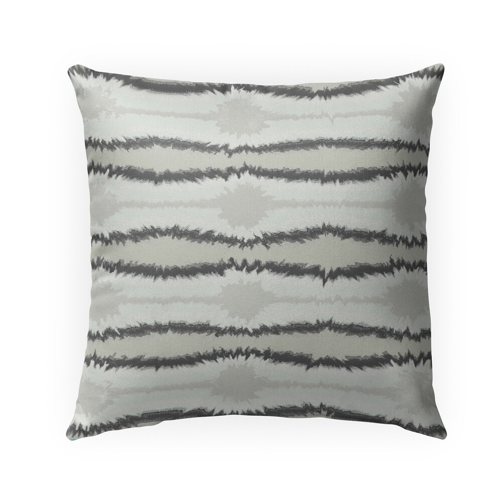 CRYSTAL STRIPE GREEN Indoor Outdoor Pillow By Kavka Designs