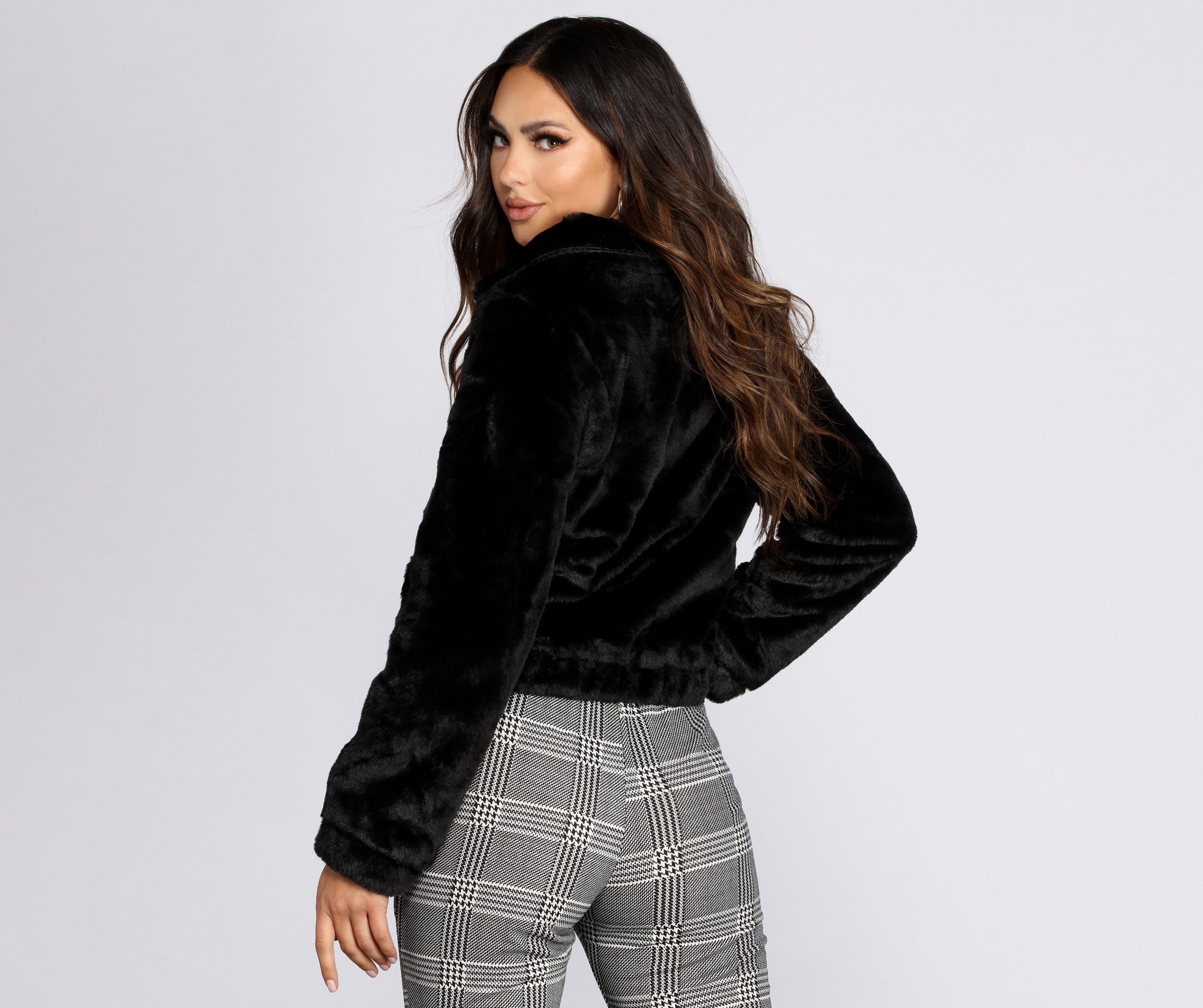 Bomber Babe Faux Fur Jacket