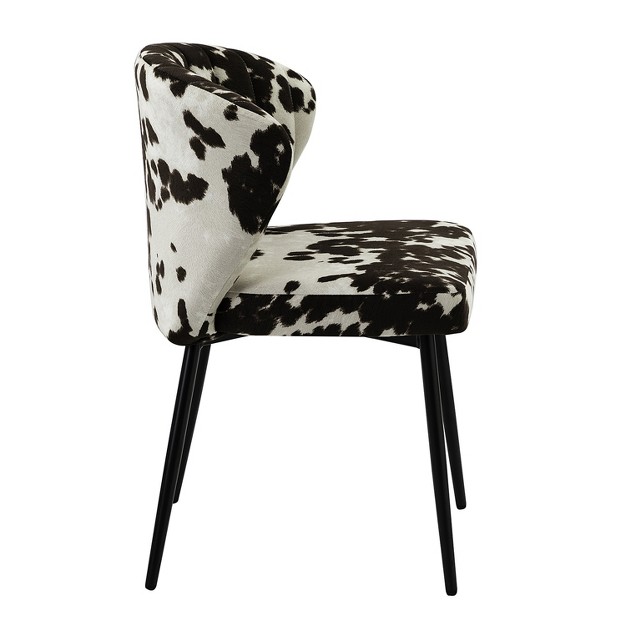 Bonatti Living Room Accent Side Chair With Animal Print Karat Home