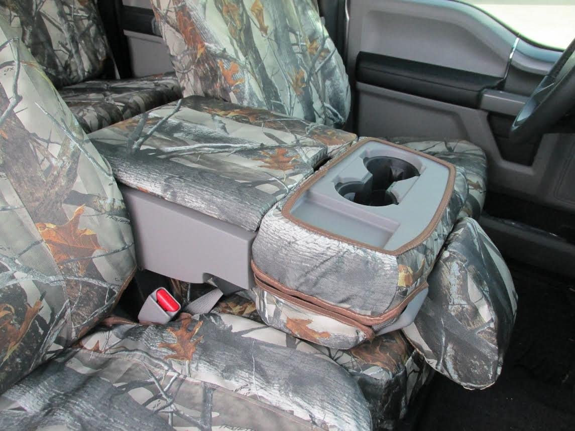 Durafit Seat Covers made to fit， FD81 XD3 C 2015-2019 F150/F550 Camo Endura and for 2015-2019 Ford F150 Super Crew Front and Rear Seat Cover Set.