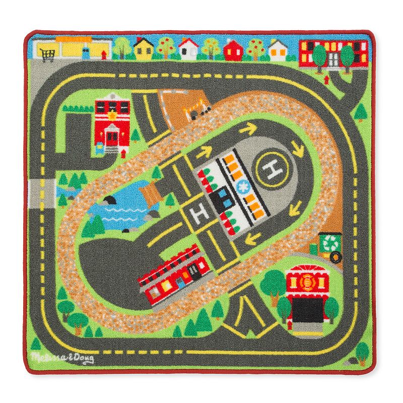 Melissa and Doug Deluxe Multi-Vehicle Activity Rug