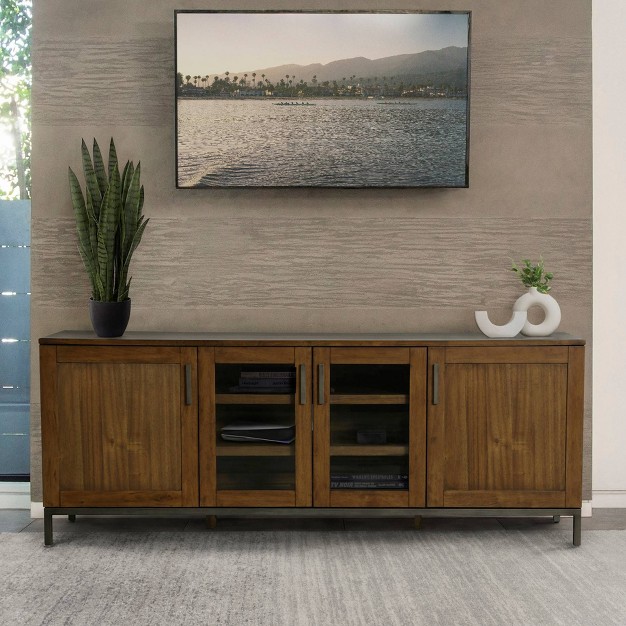 Amanda Tv Stand For Tvs Up To 55 quot Walnut Abbyson Living