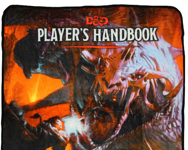 Dungeons And Dragons D amp d Player x27 s Handbook Fifth Edition Plush Throw Blanket Multicoloured