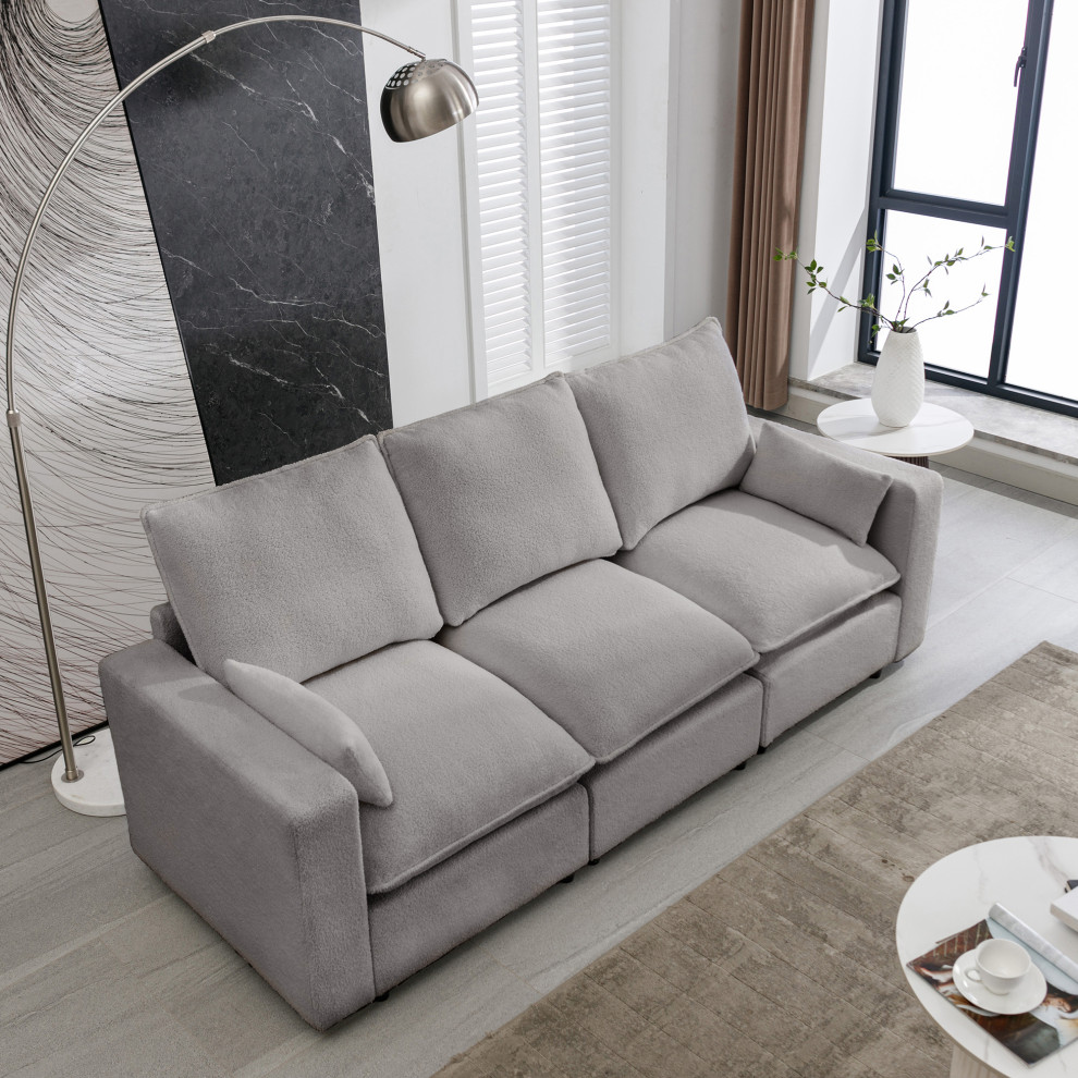 Gewnee 3 Seat Sofa   Modern   Sofas   by GEWNEE INC  Houzz