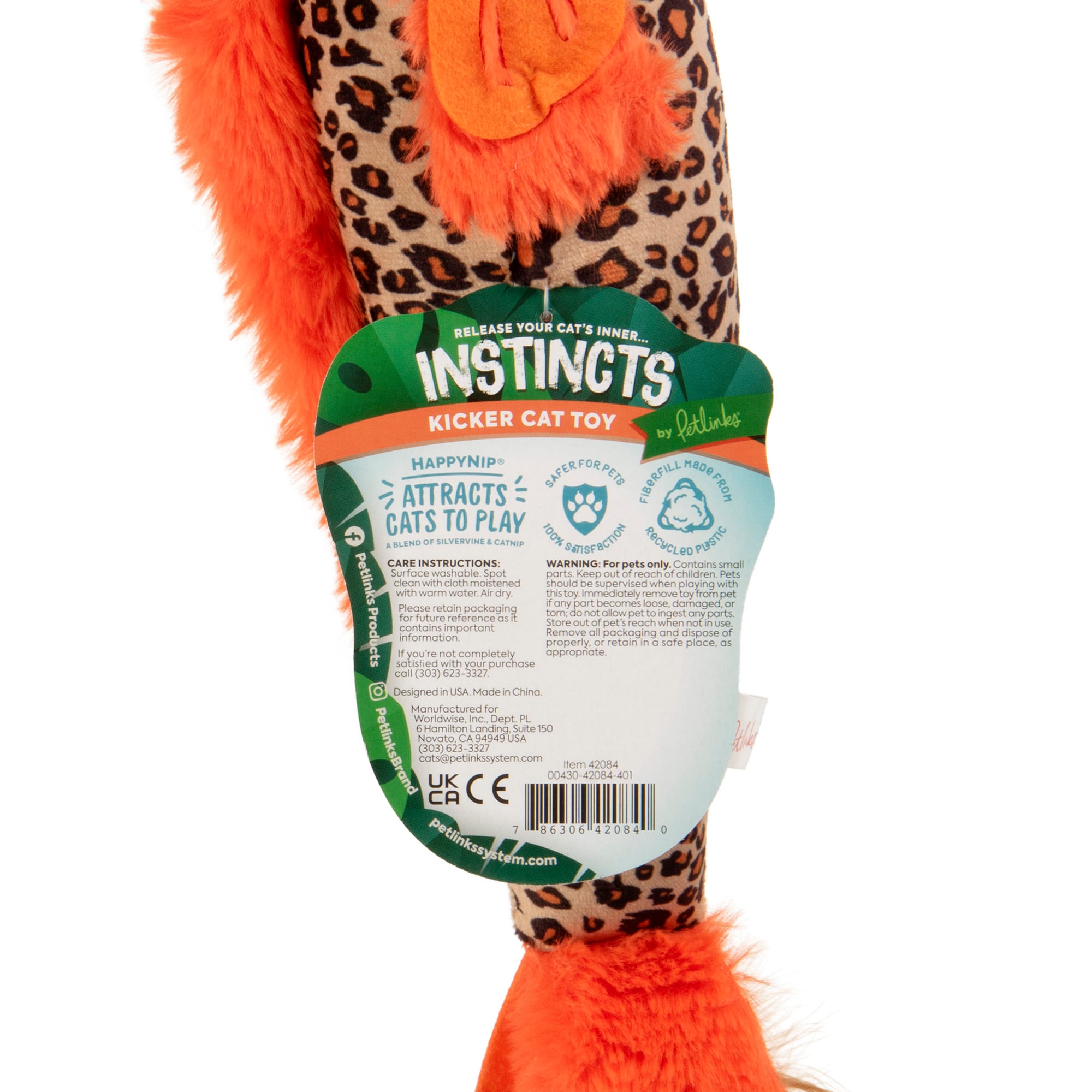 Petlinks Instincts Fin Frenzy Cat Toy， Small